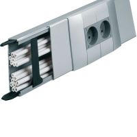 Kanał z łącznikami, 40x110mm, aluminium, Tehalit.LFF | LFF401100ALU Hager