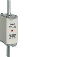 Wkładka bezpiecznikowa nożowa NH1 wskaźnik podwójny uchwyt nieizolowany gG 25A 690 VAC | LNH1025M6 Hager