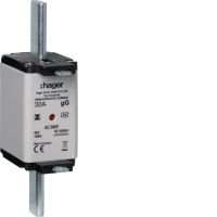 Wkładka bezpiecznikowa nożowa NH2 wskaźnik podwójny uchwyt izolowany gG 32A 500VAC | LNH2032MK Hager