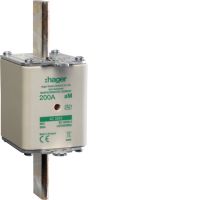 Wkładka bezpiecznikowa nożowa NH2 wskaźnik podwójny uchwyt nieizolowanyAM 200A 690VAC | LNH2200M6A Hager