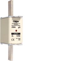 Wkładka bezpiecznikowa nożowa NH2 wskaźnik podwójny uchwyt nieizolowany gG 250A 690VAC | LNH2250M6 Hager