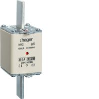 Wkładka bezpiecznikowa nożowa NH2 wskaźnik podwójny uchwyt nieizolowany gG 355A 690VAC | LNH2355M6 Hager