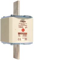 Wkładka bezpiecznikowa nożowa NH3 wskaźnik podwójny uchwyt nieizolowany gTr 180A 400VAC | LNH30180M4T Hager