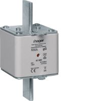 Wkładka bezpiecznikowa nożowa NH3 wskaźnik centralny gG 630A 500VAC | LNH3630M Hager