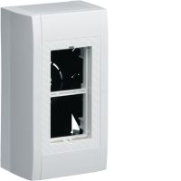 Puszka instalacyjna n/t pusta 2xgn (1x2) 45x45mm, biały Tehalit.LPT | LPT02H Hager