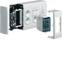 Puszka instalacyjna n/t pusta 6xgn (3x2) 45x45mm, biały Tehalit.LPT | LPT06H Hager