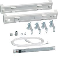 Blok dla oświetlenia LED z wyłącznikiem + pusty blok 75x500mm, Univers N | UG02E1N Hager