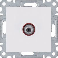 Gniazdo pojedyncze SAT dla instalacji indywidualnych, biały, Lumina | WL3230 Hager