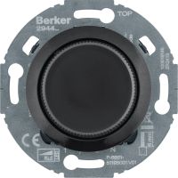 Ściemniacz obrotowy komfort LED 3-100 W czarny | 294411 Hager
