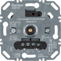 Ściemniacz obrotowy komfort obciążenie R/L/C 20-420 W, LED 3-100 W, One.platform | 296110 Hager