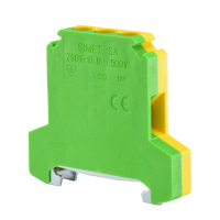 Złączka szynowa gwintowa ochronna, 10mm2 TS35 ZSO1-10.0, żółto-zielona | 14503319 Simet