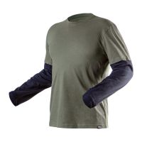 Koszulka z długim rękawem CAMO olive, rozmiar XL | 81-616-XL TOPEX