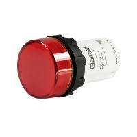 Lampka sygnalizacyjna MB z LED, monoblok, 24V AC/DC, płaski klosz, czerwona | T0-MBSD024K Promet