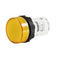 Lampka sygnalizacyjna MB z LED, monoblok, 24V AC/DC, płaski klosz, żółta | T0-MBSD024S Promet