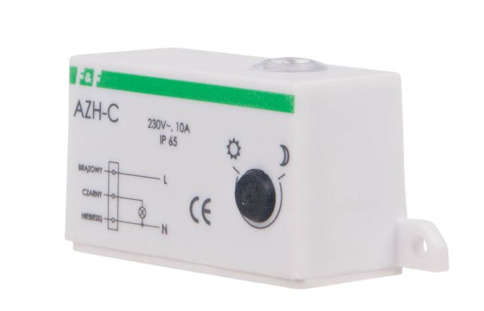 Automat zmierzchowy AZH-C 230V/10A z wewnętrznym czujnikiem światłoczułym | AZH-C F&F