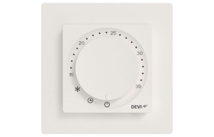 Termostat DEVIreg Room IP21 16A/3680W/230V Bluetooth z czujnikiem podłogowym i powietrza biały | 140F1161 Danfoss