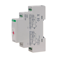 Automat schodowy AS-223 230V/16A, z funkcją przeciwblokady, montaż na szynie DIN | AS-223 F&F