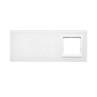 Panel dotykowy S54, 3 moduły, 1 pole dotyk.+4 pola dotyk.+1 otwór na osprzęt S54, biała perła | DSTR3140/70 Kontakt Simon