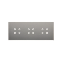 Panel dotykowy S54, 3 moduły, 4 pola dotykowe + 4 pola dotykowe + 4 pola dotykowe srebrna mgła | DSTR3444/71 Kontakt Simon