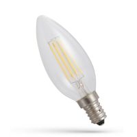 Lampa LED COG 6W 900lm NW 4000K E14 230V CLEAR świeczka przeźroczysta neutralna biała | WOJ+14388 Wojnarowscy