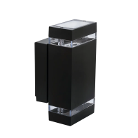 Oprawa ogrodowa ścienna Zew EL-235J-B 2x35W GU10 230V, czarna