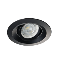 Oczko sufitowe COLIE DTO-B okrągły stop aluminium kolor czarny mat 1XGx5,3/GU10 | 26743 Kanlux