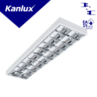 Oprawa rastrowa do T8 LED RSTR N 236/4LED/NT prostokątny jednostronne 2 x max 36W kolor biały | 31058 Kanlux