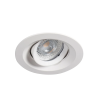 Oczko sufitowe COLIE DTO-W okrągły stop aluminium kolor biały mat 1XGx5,3/GU10 | 26740 Kanlux