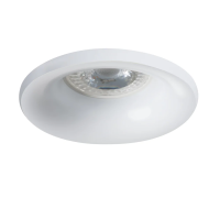 Oczko sufitowe ELNIS S W okrągły stop aluminium kolor biały 1XGx5,3/GU10 | 27800 Kanlux