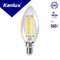 Lampa LED XLED C35E14 4,5W C35 4.5W (40W) 470lm 4000K NW E14 filament świeczka przeźroczysta | 29619 Kanlux