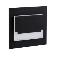 Oprawa przyschodowa SABIK MINI LED B-WW 12DC 0.8W 3000K 13lm kwadratowy kolor czarny | 29855 Kanlux