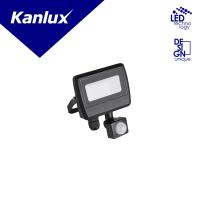 Naświetlacz ANTEM LED 10W-NW-SE B 4000K 800lm IP44 czarny | 33205 Kanlux