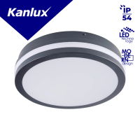 Plafon LED BENO N 18W NW-O-SE GR 4000K 1400lm IP54 grafitowy | 32948 Kanlux