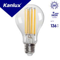 Lampa LEDBulb XLED A70 18W (149W) 2450lm 2700K WW E27 filament standardowa przeźroczysta | 29648 Kanlux