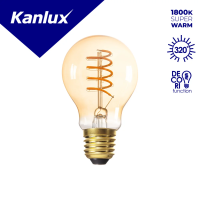 Lampa LEDBulb XLED A60 4W (25W) 250lm 1800K SW E27 filament standardowa bursztynowy | 33516 Kanlux