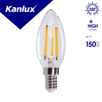 Lampa LED XLED C35 6W (60W) 806lm 4000K NW E14 filament świeczka przeźroczysta | 35273 Kanlux