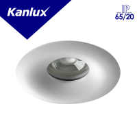 Oczko sufitowe DROXY IP65 DSO-W okrągły stop aluminium kolor biały 1XGx5,3/GU10 | 33125 Kanlux