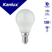Lampa LEDBulb IQ-LED G45E14 3,4W G45 3.4W (40W) 470lm 2700K WW E14 kulka 3 lata Gwar. | 36688 Kanlux