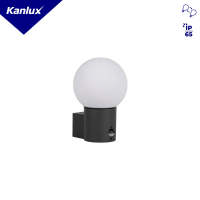 Oprawa ogrodowa kinkiet z czujnikiem ruchu STONO 15M EL SE GR max 15W E27 IP65 PIR kolor antracyt | 46081 Kanlux