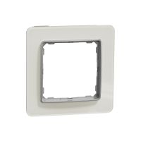 Ramka pojedyncza, szkło białe, efekt szkła, Sedna Design & Elements | SDD360801 Schneider Electric