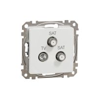 Gniazdo TV/SAT/SAT końcowe (4dB), białe, Sedna Design & Elements | SDD111481S Schneider Electric
