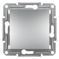 Łącznik jednobiegunowy z śrubami bez ramki aluminium 10AX 250V, Asfora | EPH0100361 Schneider Electric