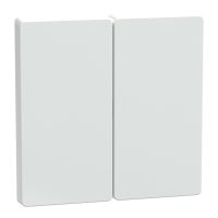 Klawisz podwójny Merten D-Life, biały lotos | MTN3400-6035 Schneider Electric