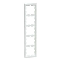 Ramka pięciokrotna, biały lotus, D-Life, Merten | MTN4050-6535 Schneider Electric