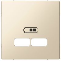 Płytka centralna gniazda ładowania USB kremowy, Merten | MTN4367-0344 Schneider Electric
