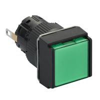 Lampka sygnalizacyjna zielona LED 24V kwadratowa plastikowa | XB6ECV3BP Schneider Electric