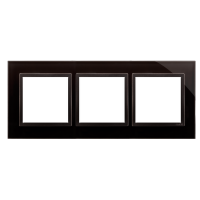 Ramka potrójna, szklana, zastygła lawa, IP20/[IP44], Simon 54 Nature | DRN3/73 Kontakt Simon