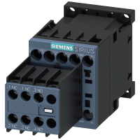 Stycznik AC-3, 4KW/400V, 2NO+2NC, DC 24V, 3-bieg. SZ S00 zacisk śrubowy, wyjmowany AUX. SWITCH | 3RT2016-1BB44 Siemens