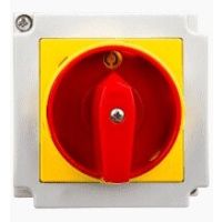 Łącznik krzywkowy 4G25-92-PK z pozycją 0(0-1), 25A, w obudowie, pokrętło czarne | 4G25-92-PK-S6-R112 Apator