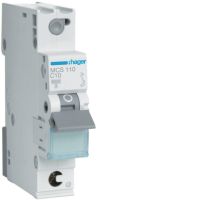 Wyłącznik nadprądowy MCB 6kA 1P C 10A QuickConnect | MCS110 Hager